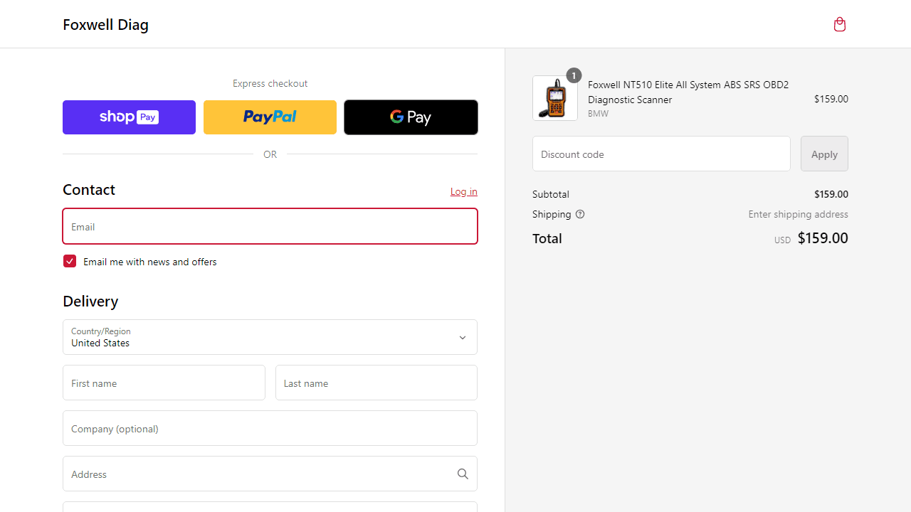 How to apply Foxwell coupon code